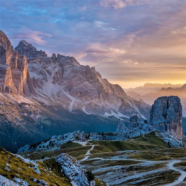 2732x2732 gray mountains 4k 5k - mountains iPad Pro Wallpaper