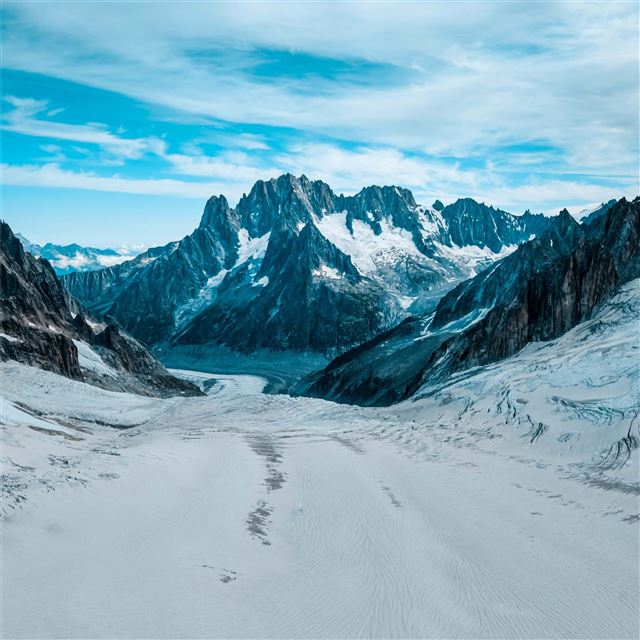 2732x2732 road winter mountains 5k - winter iPad Pro Wallpaper