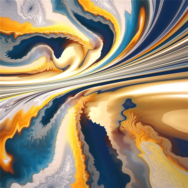 2732x2732 yellow heatwaves - deviantart iPad Pro Wallpaper
