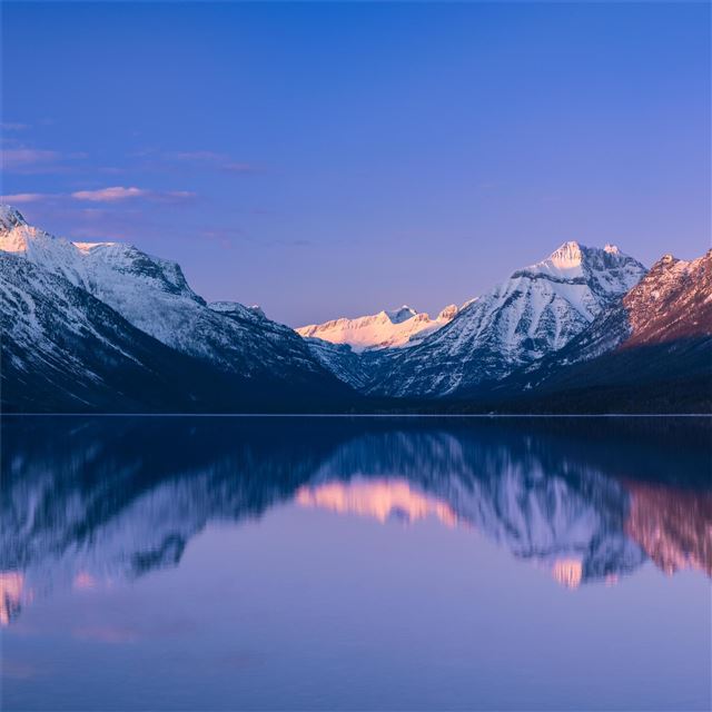 2732x2732 mcdonald lake glacier national park 5k -  iPad Pro Wallpaper