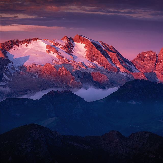 2732x2732 dolomiti sunrise 4k - sunrise iPad Pro Wallpaper