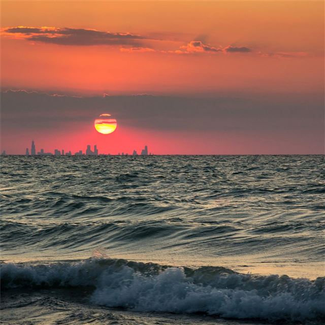 2732x2732 skyline lake sea 4k - 4k iPad Pro Wallpaper