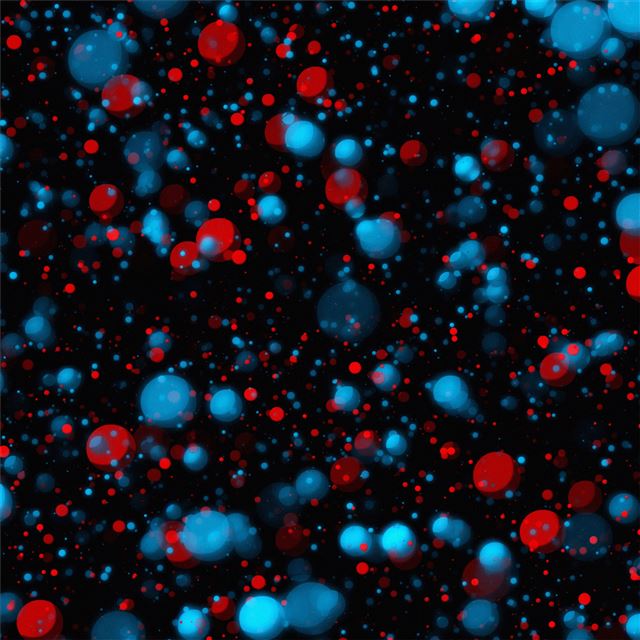 2732x2732 red ball bokeh abstract 4k - 4k iPad Pro Wallpaper