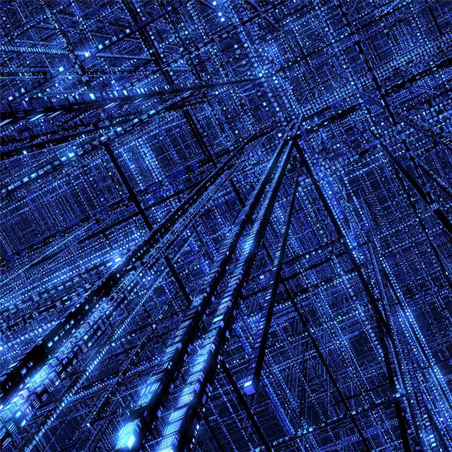 2732x2732 blue lights fix 4k - blue iPad Pro Wallpaper