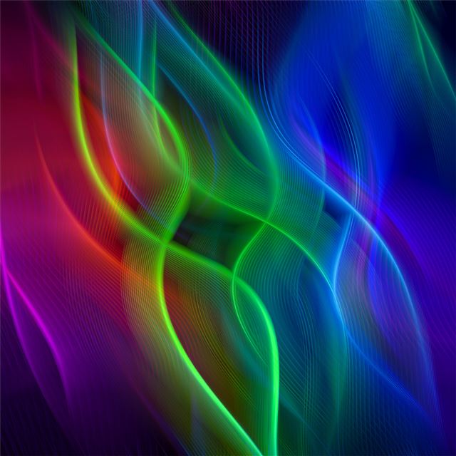 2732x2732 abstract lines flow 4k - artwork iPad Pro Wallpaper