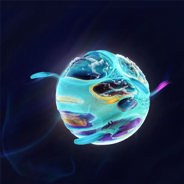 2732x2732 joyful planet 4k - behance iPad Pro Wallpaper