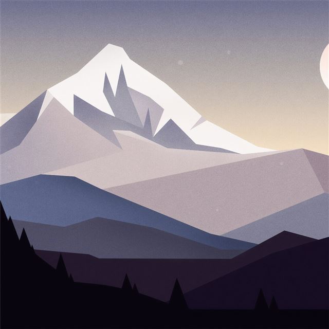 2732x2732 minimal mountains landscape 4k -  iPad Pro Wallpaper