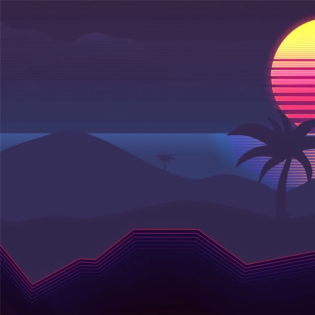 2732x2732 synthwave abstract 4k - synthwave iPad Pro Wallpaper