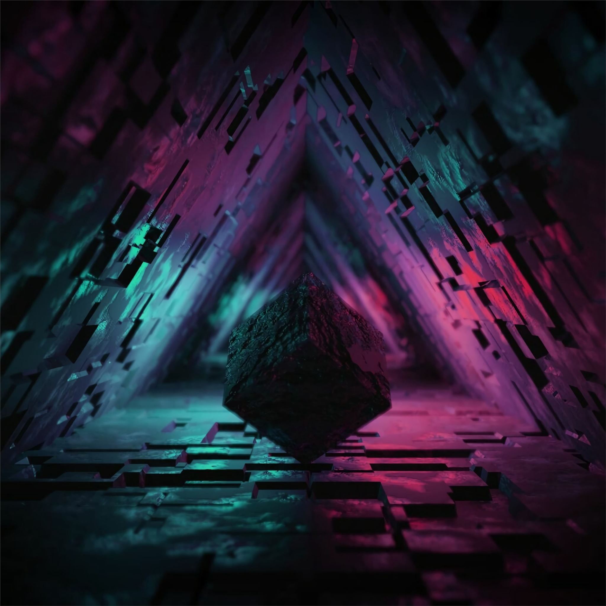 Digital Cave 3d Triangle 4k Ipad Pro Wallpapers Free Download