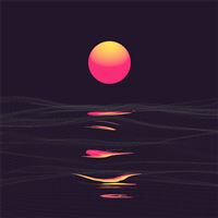 retrowave sunrise reflection clear sky 4k wallpaper