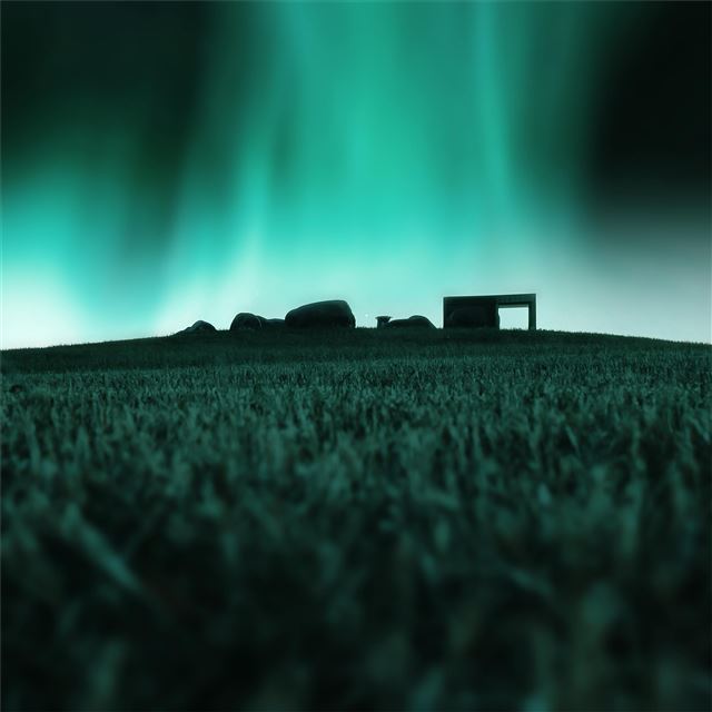 2732x2732 aurora lights 5k - sky iPad Pro Wallpaper