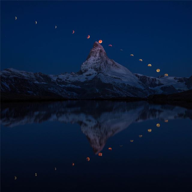 2732x2732 super moon matterhorn 5k -  iPad Pro Wallpaper