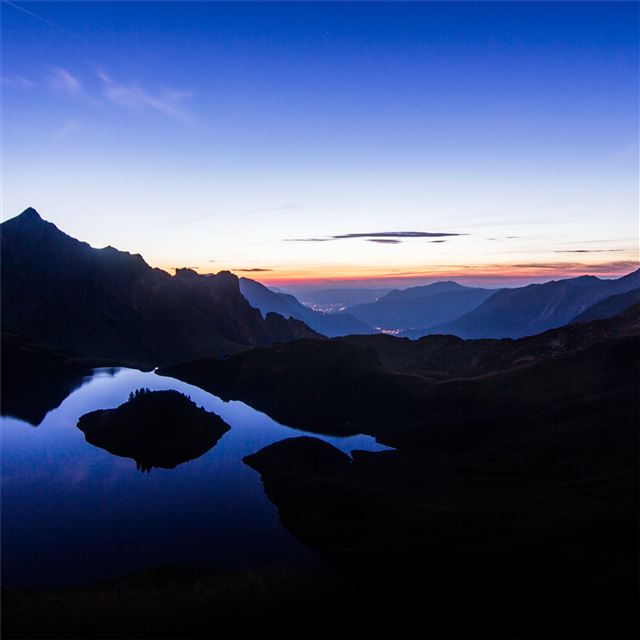 2732x2732 sunset view from high mountains 4k - sunset iPad Pro Wallpaper