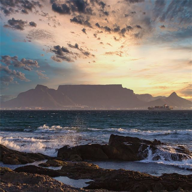 2732x2732 sunset table landscape sky 5k - sky iPad Pro Wallpaper