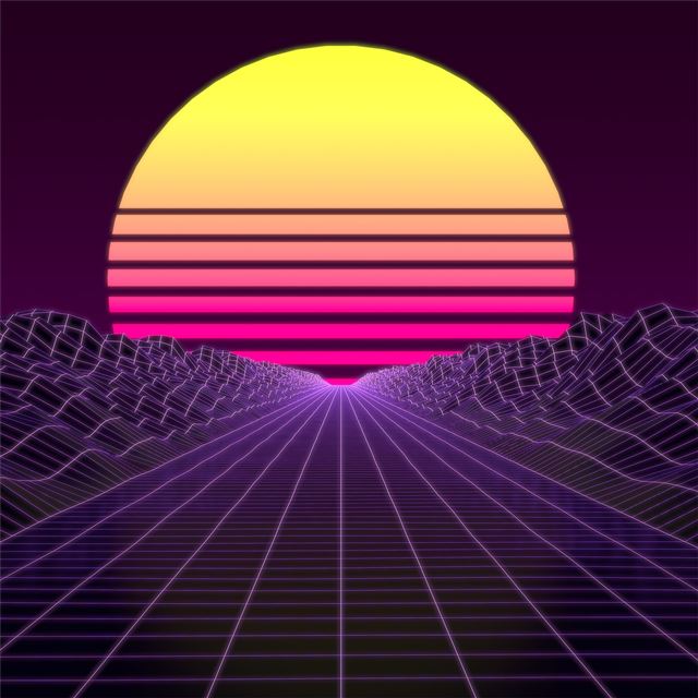 2732x2732 synthwave 8k -  iPad Pro Wallpaper