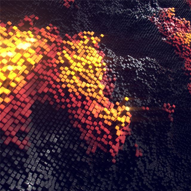 2732x2732 3d pipes abstract - 4k iPad Pro Wallpaper
