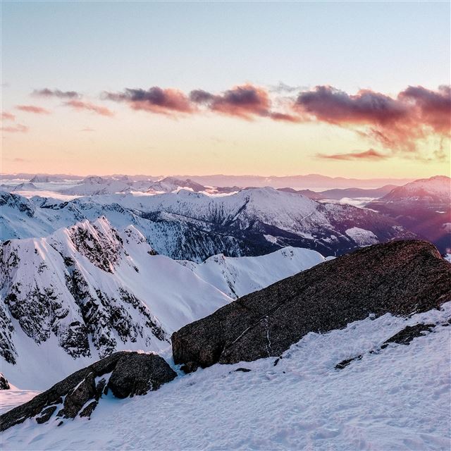 2732x2732 sunset over coastal british columbia 5k -  iPad Pro Wallpaper