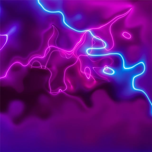 1024x1024 abstract lightning effect 4k - artwork iPad Wallpaper