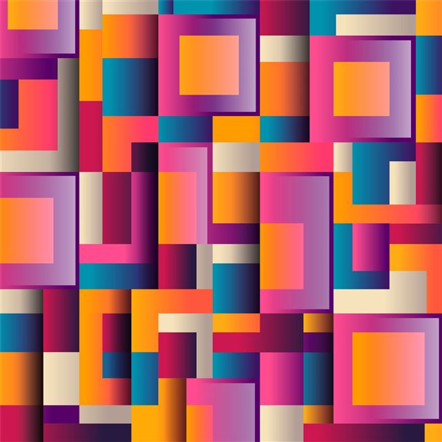 1024x1024 abstract shapes 5k - colorful iPad Wallpaper
