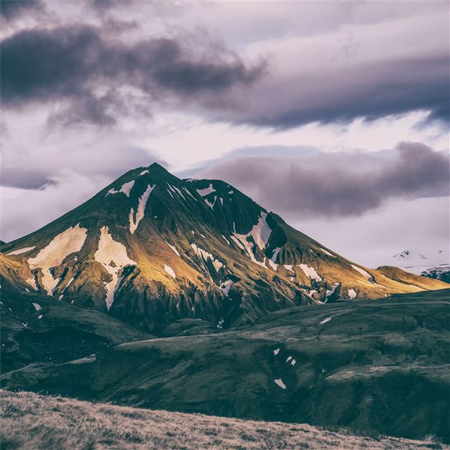 1024x1024 horizon landscape mountains range 8k - mountains iPad Wallpaper