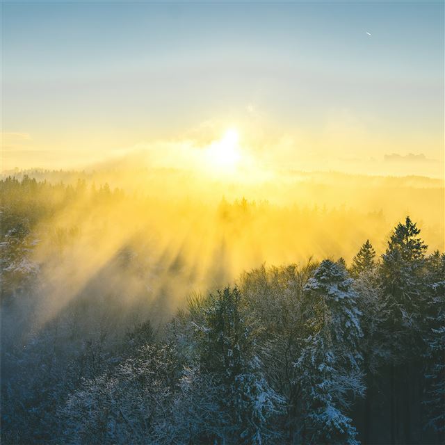 1024x1024 beautiful morning sunrise 4k - 4k iPad Wallpaper