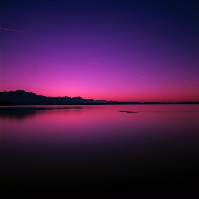 1024x1024 calm water body pink evening 4k - 4k iPad Wallpaper