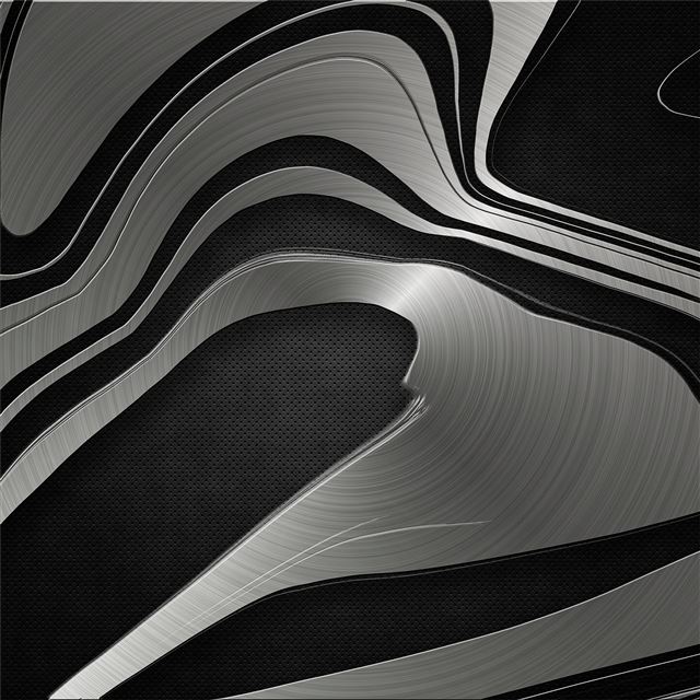 1024x1024 silver metal shine abstract 4k - digital art iPad Wallpaper