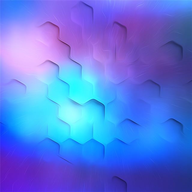 1024x1024 hexa polygon soothing lights 4k - digital art iPad Wallpaper