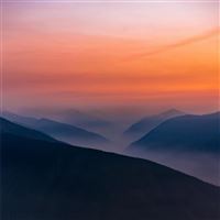 hazy sunset in olympic national park 5k wallpaper
