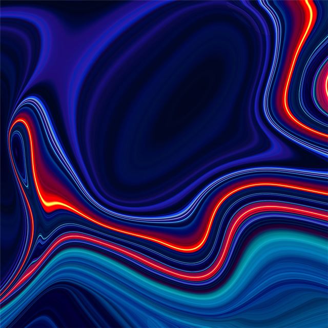 1024x1024 flowing lines - digital art iPad Wallpaper