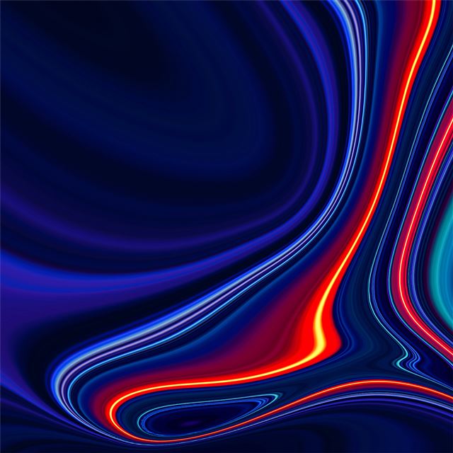1024x1024 hot glowing lines 4k - digital art iPad Wallpaper