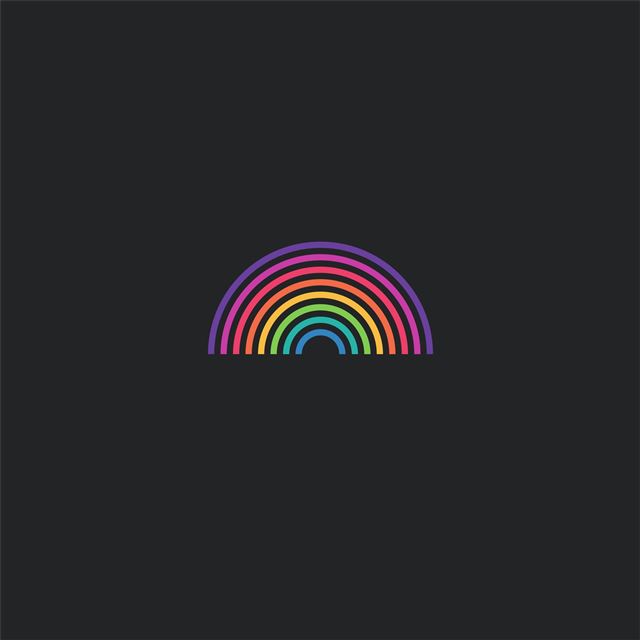 1024x1024 rainbow abstract - digital art iPad Wallpaper