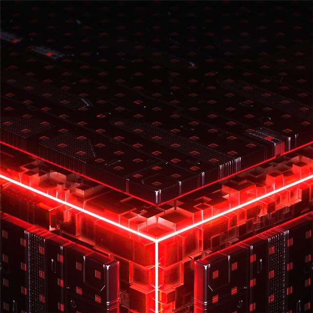 1024x1024 abstract cube building 5k - artwork iPad Wallpaper