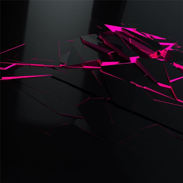 1024x1024 broken glass pieces 4k - digital art iPad Wallpaper