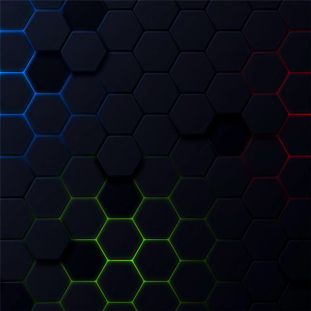 1024x1024 polygon shapes dark 5k - 5k iPad Wallpaper
