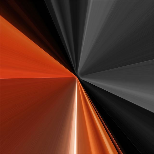 1024x1024 sharp lines grey orange 4k - artwork iPad Wallpaper
