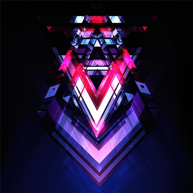 1024x1024 v diagonal abstract 5k - artwork iPad Wallpaper