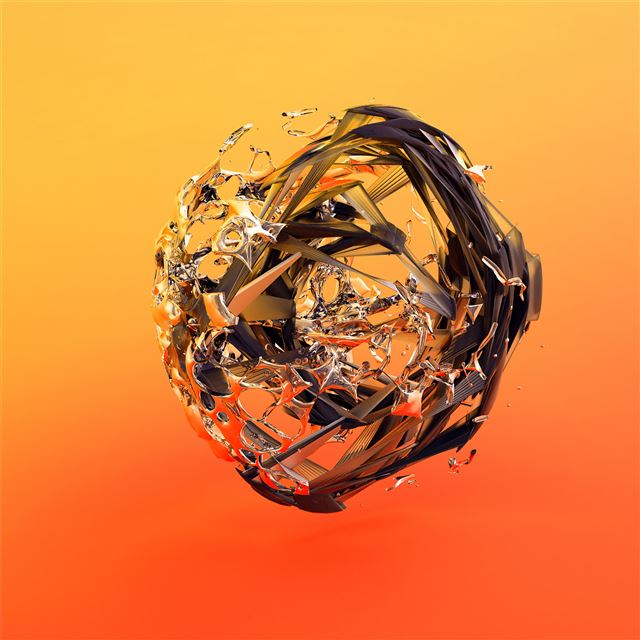 1024x1024 orange circle glass justin maller - artist iPad Wallpaper