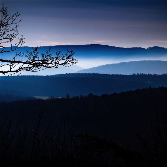 1024x1024 winter view of local countryside 5k - winter iPad Wallpaper
