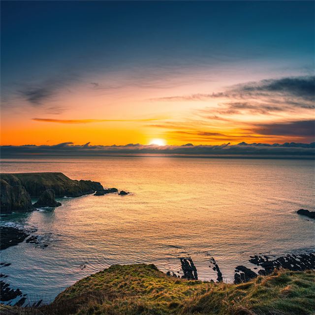 1024x1024 aberdeen coast sunrise scotland 5k - scotland iPad Wallpaper