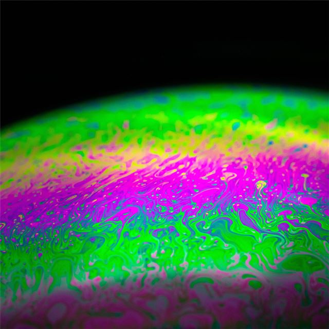 2732x2732 psychedelic bubbles 5k - artwork iPad Wallpaper
