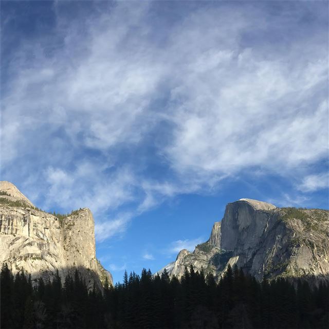 2732x2732 half dome yosemite california 5k - sky iPad Wallpaper