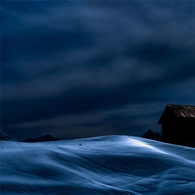 2732x2732 surselva switzerland dark blue evening 5k - switzerland iPad Wallpaper