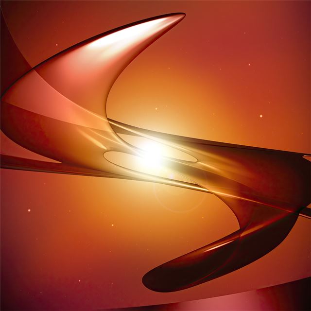 2732x2732 artistic red flow shapes 4k - artist iPad Wallpaper