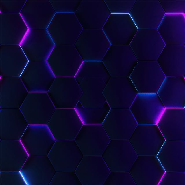 2732x2732 polygon glowing joins 5k - 5k iPad Wallpaper