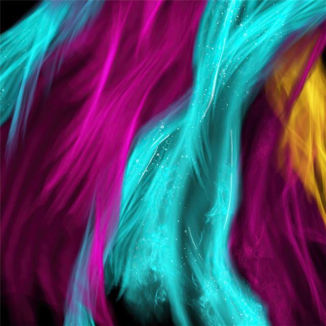 2732x2732 colorful feathers abstract 4k - black iPad Wallpaper