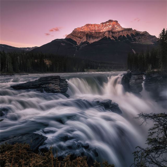 2732x2732 athabasca falls 5k -  iPad Wallpaper