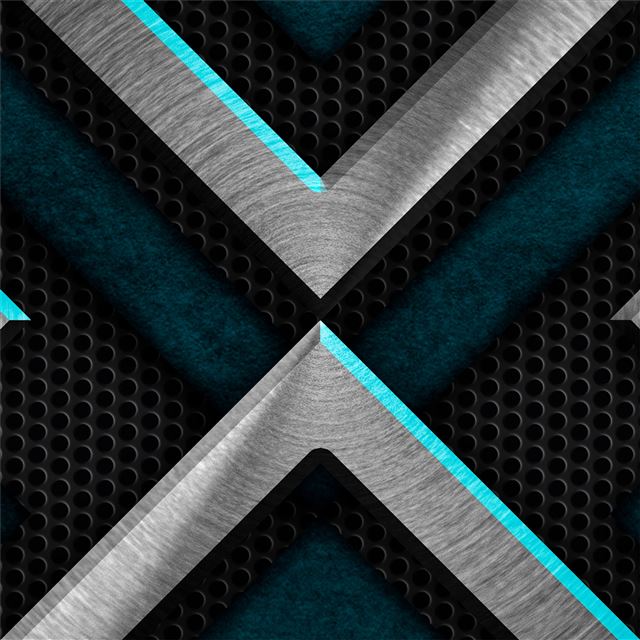 2732x2732 metal shapes 4k -  iPad Wallpaper