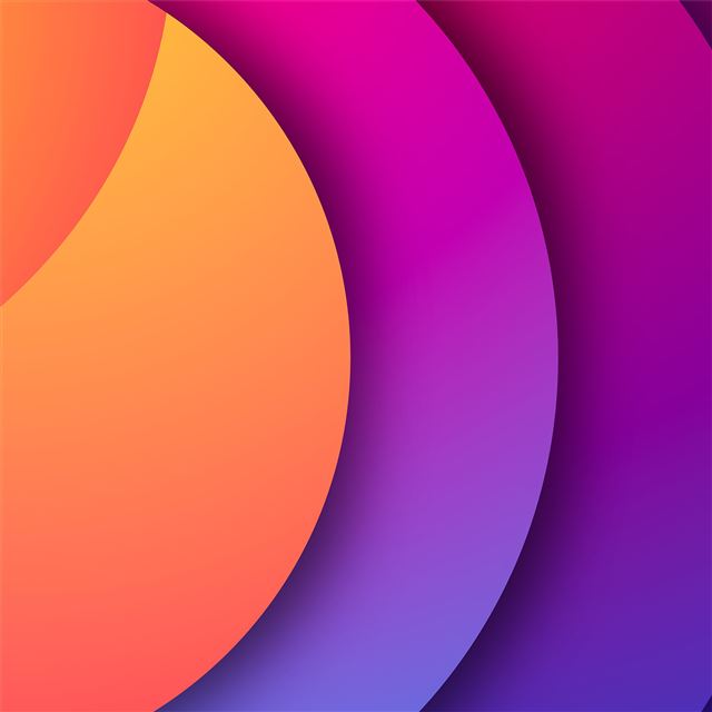 2732x2732 oval gradient shapes 8k -  iPad Wallpaper