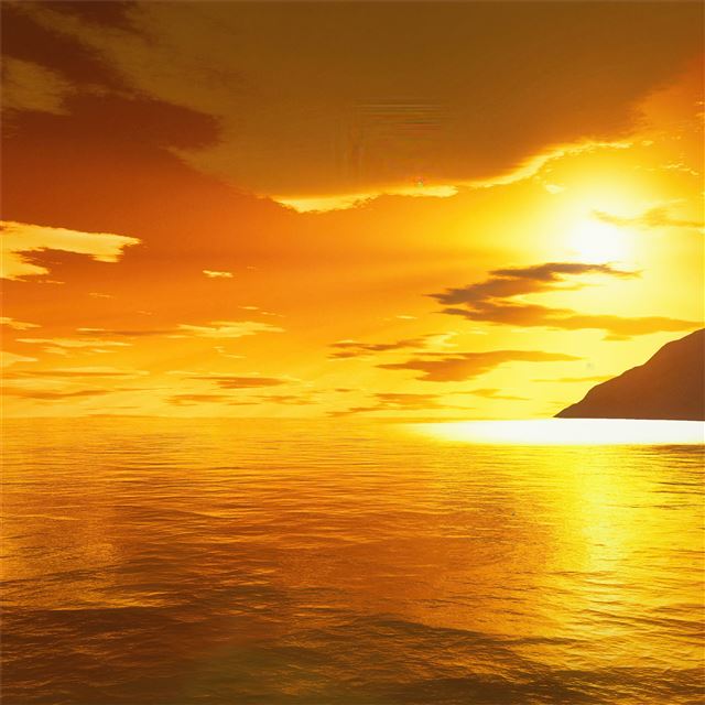 2732x2732 orange world -  iPad Wallpaper
